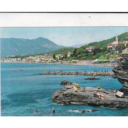 Cavi Scoglio del Cigno Italy Postcard used creased