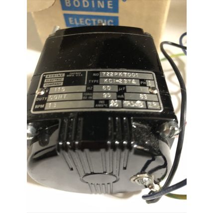 NEW BODINE ELECTRIC GEARMOTOR KCI-23T4 ,722PK7001,KC1-23T4,115V,DJ