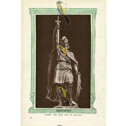 Alfred, Hero King Of England, Book Illustration (Print), c1907