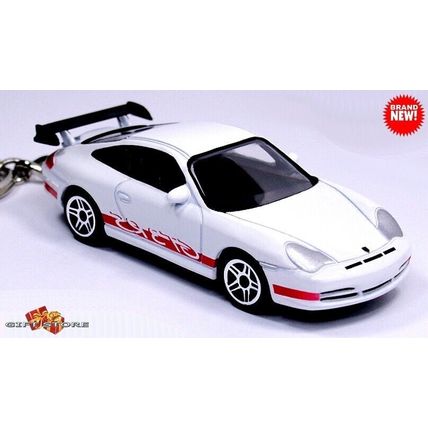 RARE KEYCHAIN WHITE RED PORSCHE 911 GT3 RS CUSTOM Ltd GREAT NOVELTY GIFT