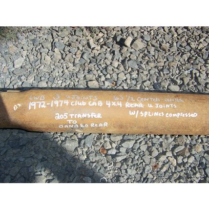 1972 73 74 DODGE POWER WAGON CLUB CAB LONG WIDE BOX REAR DRIVELINE OEM
