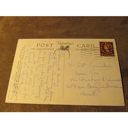 Valentines Postcard - River & Bridge Bude, Cornwall - Artist .W Trick / A2213