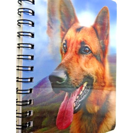 Short Haired German Shepherd 3D Notebook,