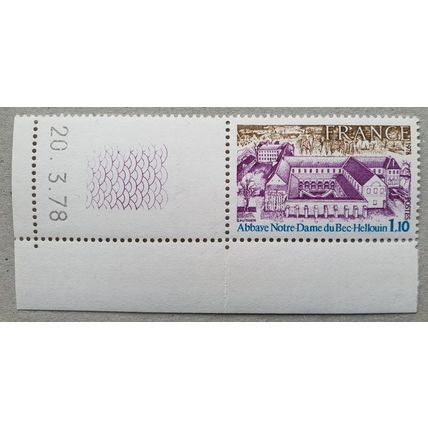 FRANCE: 1978 Tourist Publicity 1f 10c violet, brown & green : SG2261 MNH + selv.