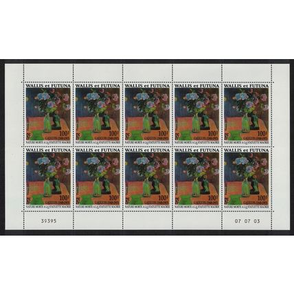 Wallis and Futuna 'Still-life' Gauguin Sheetlet of 10v 2003 MNH SG#837 Sc#572