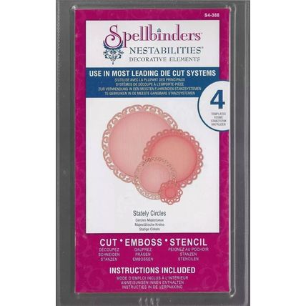 Spellbinders. Stately Circles Die Set. Die Cutting Cardmaking Scrapbooking Craft