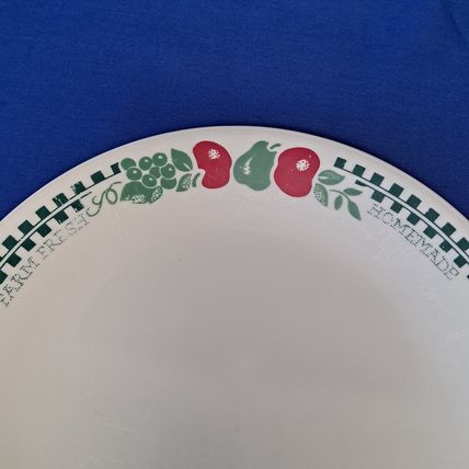 Vintage Lot 2 CORELLE By Corning FARM FRESH 10 1/4" DINNER PLATES salad