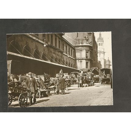 Vintage Postcard London Billingsgate Fish Market Lower Thames Street 1920