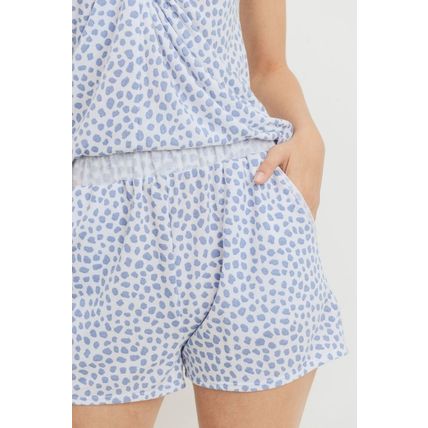 Women's Leopard Printed Terry Short Pants