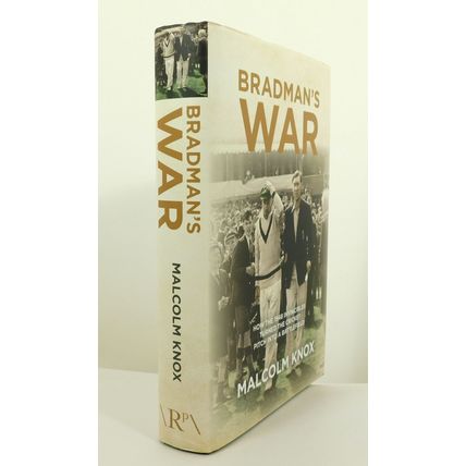 Bradmans War Cricket History Book Malcolm Knox - Roger Mann Personal Copy HB
