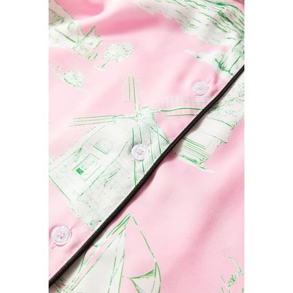 Pink Holiday Resort Short 2pcs Pajama Set