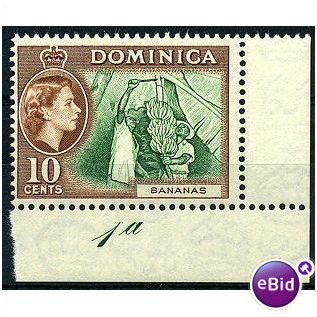 Dominica 1957 SG150 10c Green & Brown Unmounted Mint