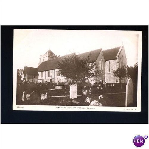 Sussex BEXHILL St Peter's Church Postcard by Rapid Photo (V292-10)