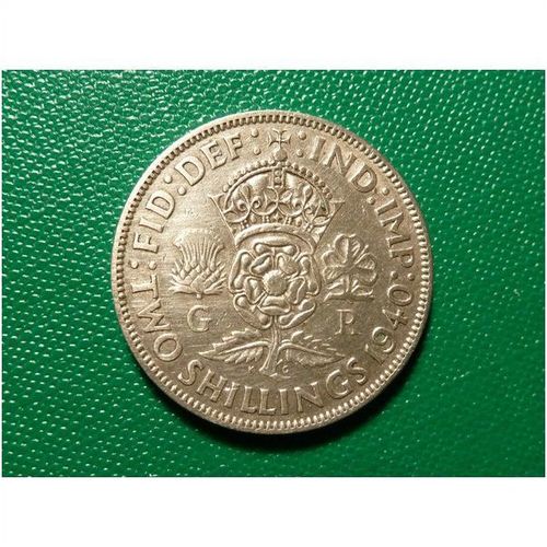 1940 Florin Coin Two Shillings King George VI