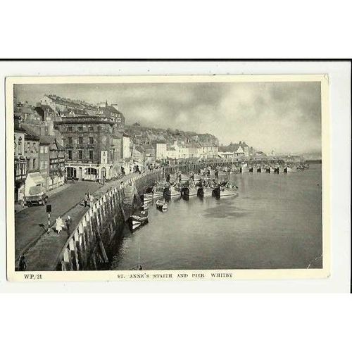 Yorkshire WHITBY St Anne's Staith & Pier Postcard by Chadwick (WP/21)