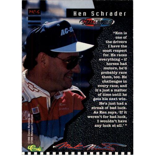 1996 Classic Ken Schrader Mark Martin Challengers #MC6