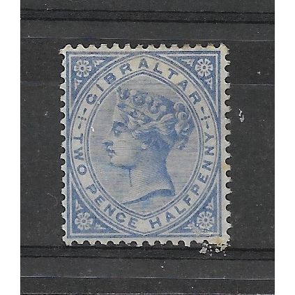 Gibraltar.SG42 2 1/2d Bright Ultramarine.Mounted Mint.Sept18