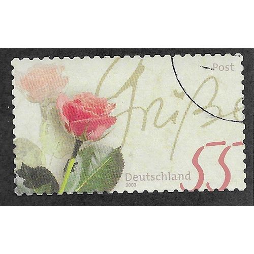 GER 2003 €0.55 (S/A) 'GREETING STAMP -ROSE' FINE USED (EBID54-148)