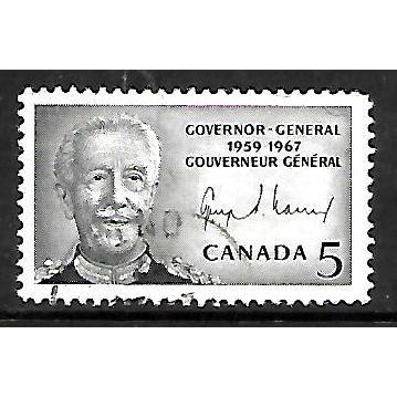 CANADA 1967 VANIER COMMEMORATION 5c BLACK GOVERNOR VANIER SG616 FINE USED