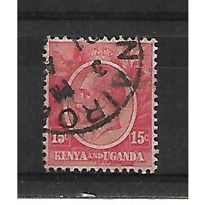 Kenya&Uganda.SG82 15c Rose-CarmineFine Used.Apr21