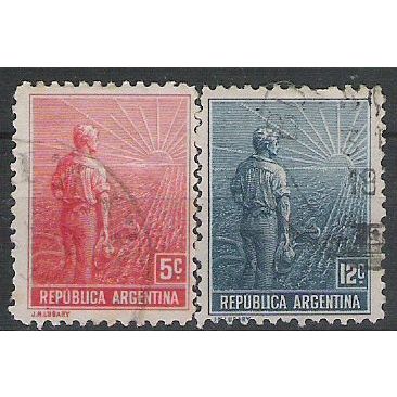 Argentina N° 165/66 YVERT OBLITERE ( USED )