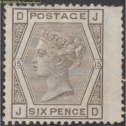 SG: 147,Plate 15 MNG 1876 Cat £ 500