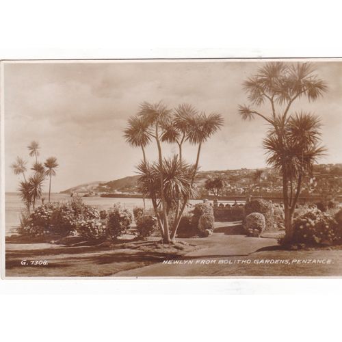 Newlyn From Bolitho Gardens Penzance Cornwall Postcard (CR75687)