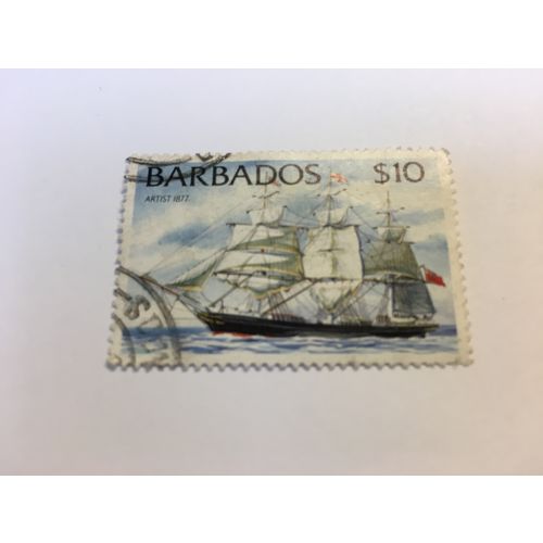 BARBADOS 1994...Ships....Artist 1877... $10