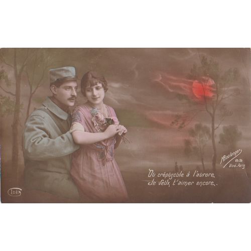 France circa 1916 Du crepuscule a laurore from British soldier at front