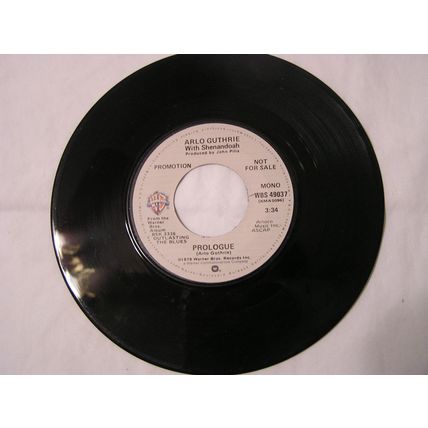 Arlo Guthrie and Shenandoah Promo 45-PROLOGUE STEREO/MONO