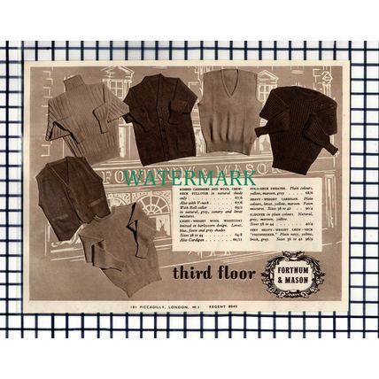 (125) Fortnum & Mason Advert - 1948 Cutting