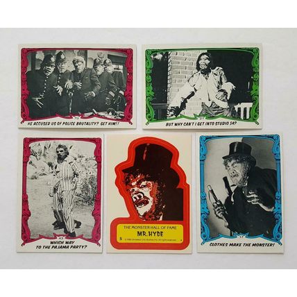 1980 "You'll Die Laughing" 4 Cards plus 1 Sticker in NM Condition "You Pick Lot"