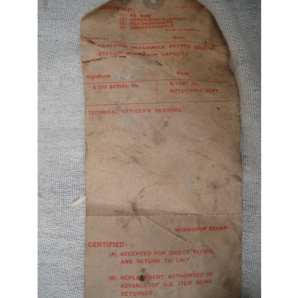 WW2 ? Cold War ? RAF Suppressor 5C/1002 With RAF Label