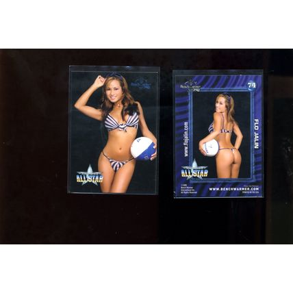 FLO JALIN Bench Warmer 2005 Card #74 HOT Brunette BW ALL-STAR Vball NM