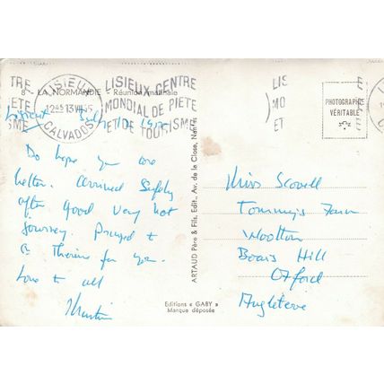 Normandie Reunionmatinale France Postcard 1965 used creased
