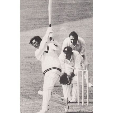 Zaheer Abbas Gloucester Pakistan Wicket Keeper 1971 Real Photo Cricket Postcard