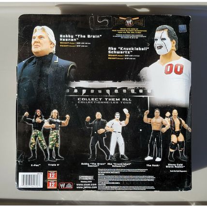 wwe wwf ljn deluxe classic superstars bobby heenan & abe schwartz figures