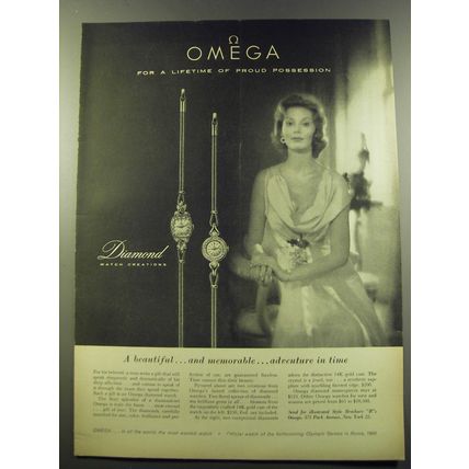 1959 Omega Watches Ad - Omega for a lifetime of proud possession