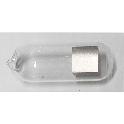 Uranium metal 10 mm cube U - Collectable element sample - precision cube