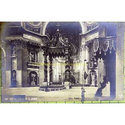 INTERNO DI S. PIETRO, ROMA (ROME), ITALY, Postcard