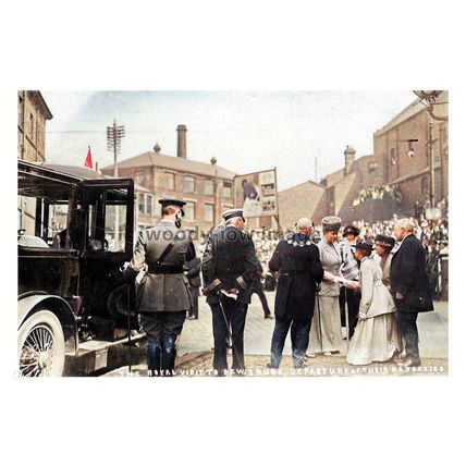 ptc7178 - Yorks - King & Queen leave Dewsbury after their 1918 Visit. print 6x4