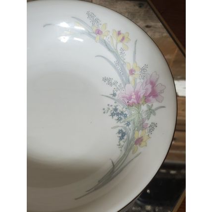 JAM2 Soup Bowl by Jamestown Dinnerware - Pink&Yellow Floral