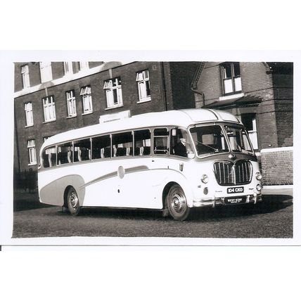 Black & White Photo of West Kent Motors (Coaches) Ltd. of Biggin Hill - 104 CKO