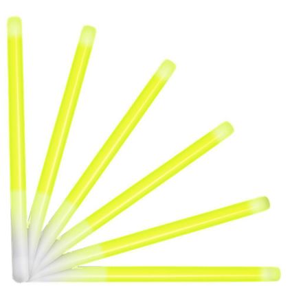 10 Inch Glow Stick Baton Yellow Pack of 25