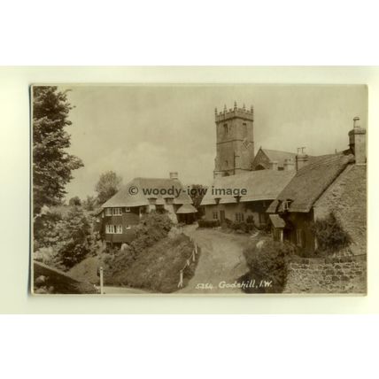 h0206 - Godshill Church & Cottages , Isle of Wight - postcard