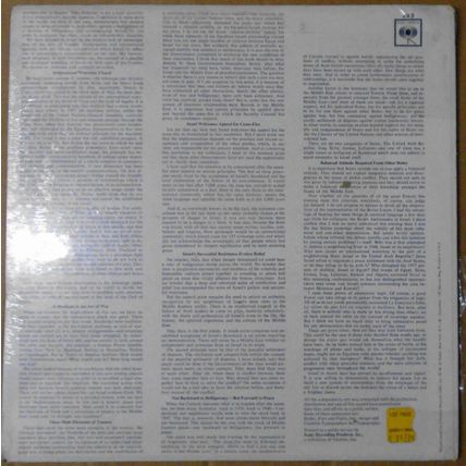 Israel's Finest Hour, by Abba Eba - LP - *** SEALED*** UN Address, June 6, 1967