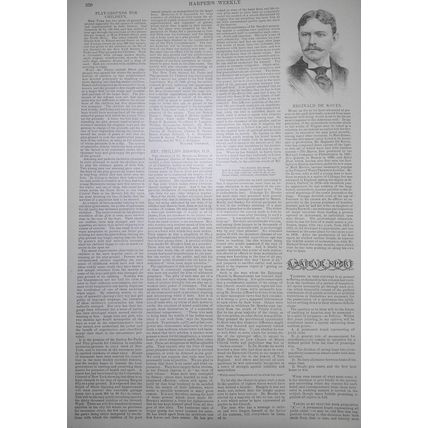 Harper's Weekly May 9, 1891. The Horse from ranch to market; Carnegie Hall; etc
