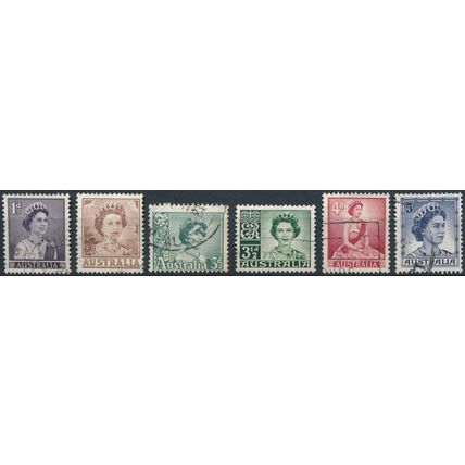 QEII Definitive - Australia 1959 - FH - SG 308/14 (G)