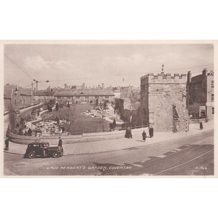 B832 COVENTRY - LADY HERBERTS GARDEN . PRINTED POSTCARD