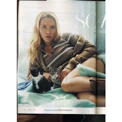 Vanity Fair SCARLETT JOHANSSON cover "KNOWS NO FEAR" UNSINKABLE KATHY BATES NEW